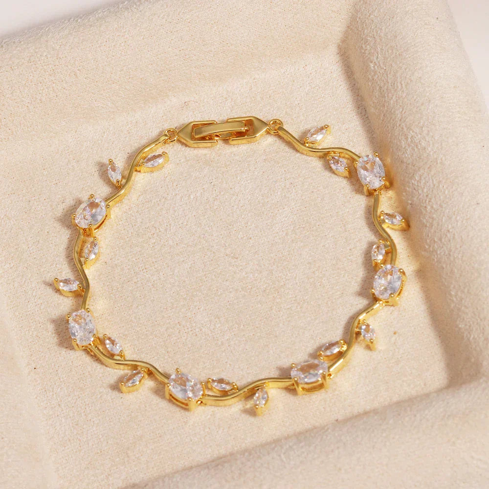 Elegant Leaf Cubic Zirconia