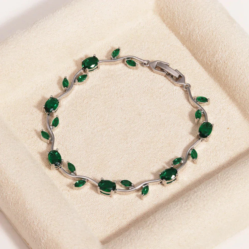 Elegant Leaf Cubic Zirconia