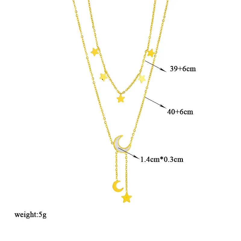 316L Stainless Steel Heart Eye Square Butterfly Pendant Necklace