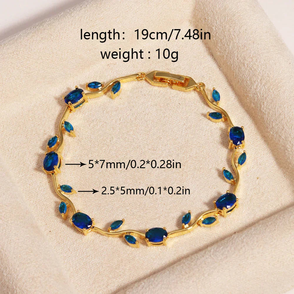 Elegant Leaf Cubic Zirconia