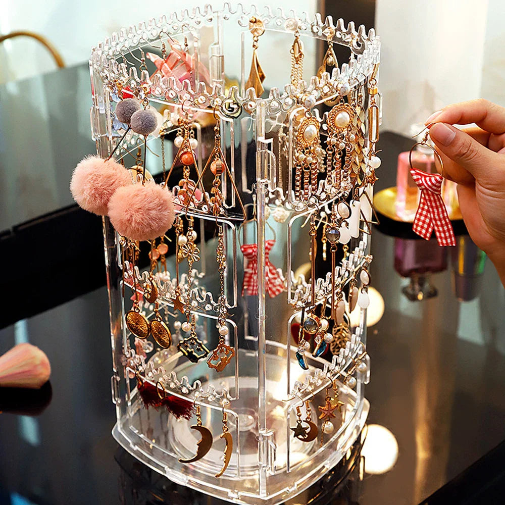 360 Degree Rotating Jewelry Storage Box