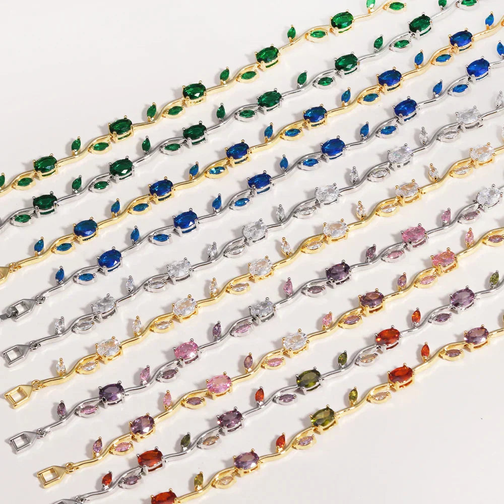 Elegant Leaf Cubic Zirconia