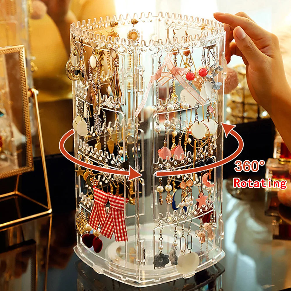 360 Degree Rotating Jewelry Storage Box