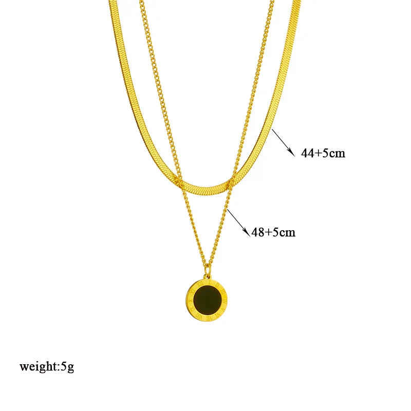 316L Stainless Steel Heart Eye Square Butterfly Pendant Necklace