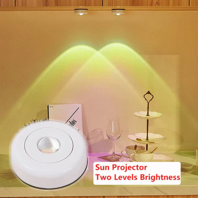 Bedroom Decor Lights Cabinet Ambient Night Light Touch Sunset Lamp
