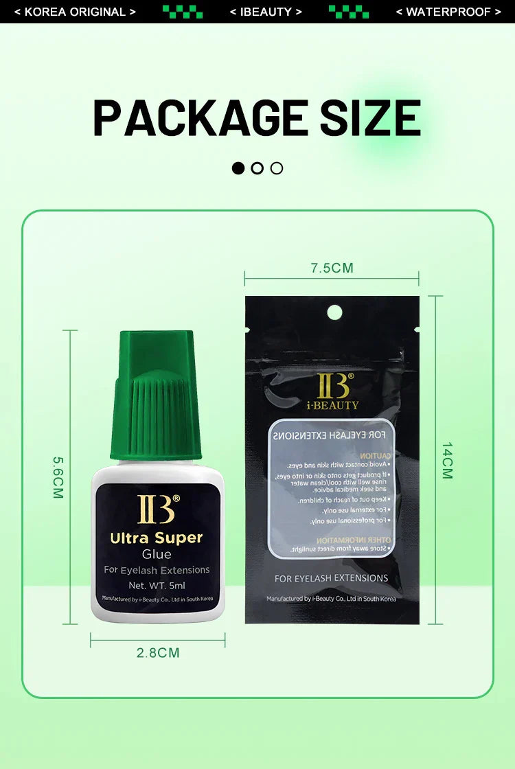 Super Glue Fast Drying Eyelash Extensions IB Green Ultra Super Glue
