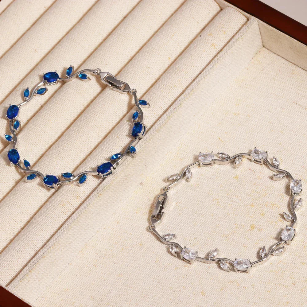 Elegant Leaf Cubic Zirconia