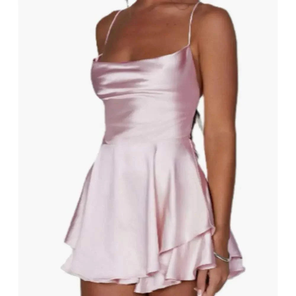 Summer New Popular European and American Style Mini Dress Women