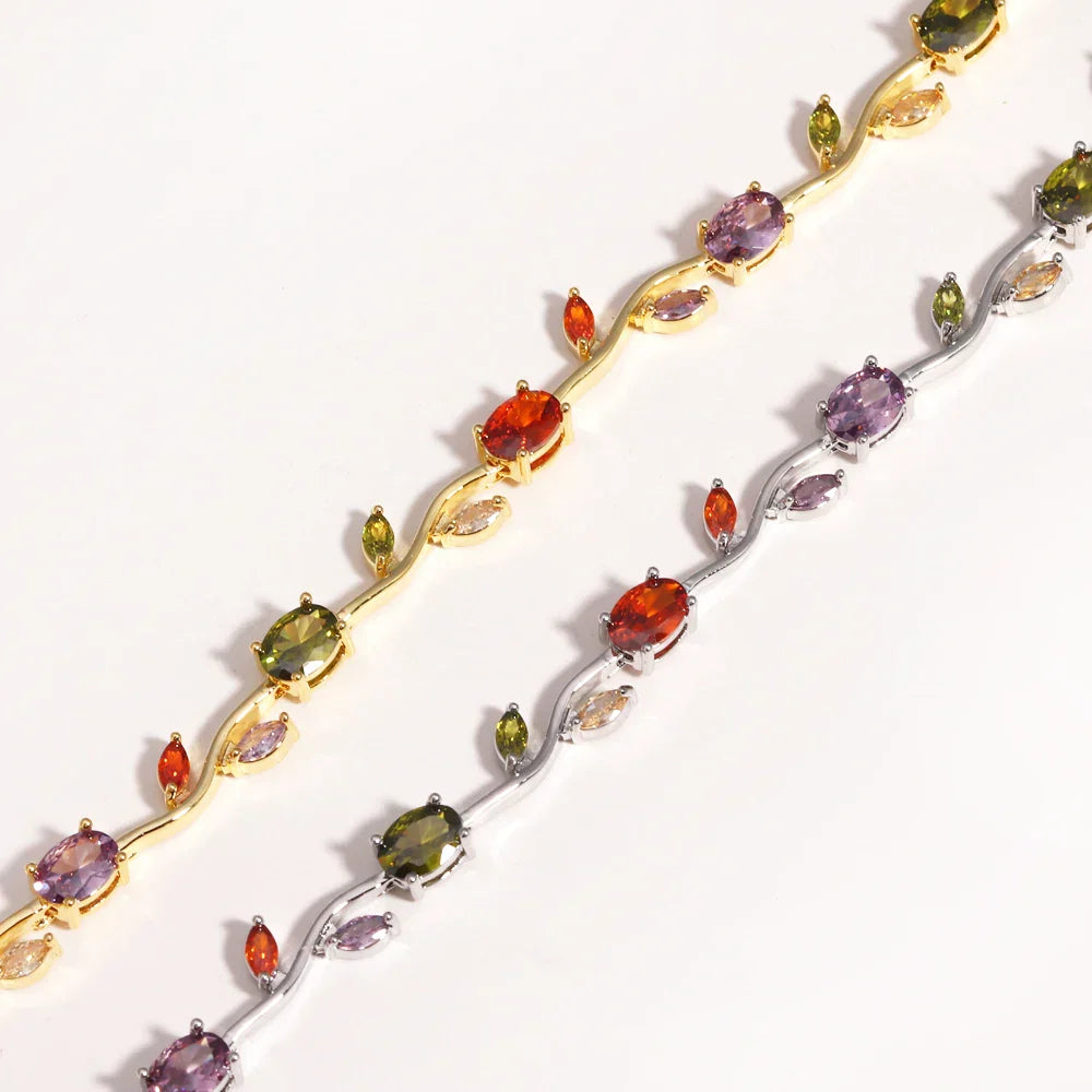 Elegant Leaf Cubic Zirconia