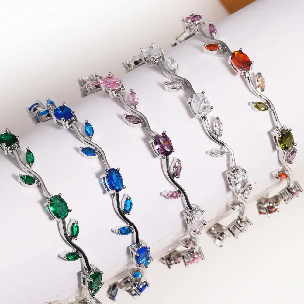 Elegant Leaf Cubic Zirconia