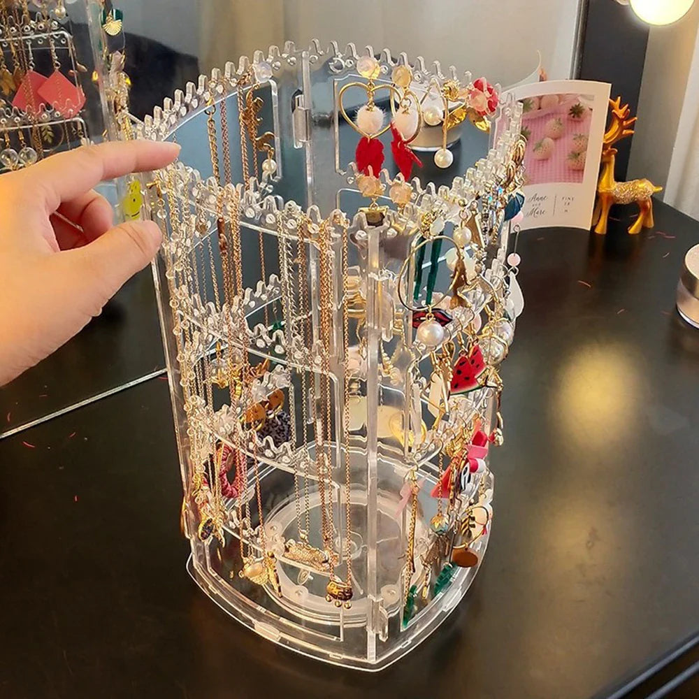 360 Degree Rotating Jewelry Storage Box